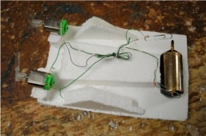 motor and battery connections