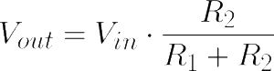 voltage divider equation
