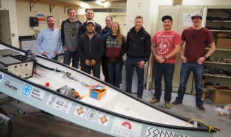 University of New Mexico solar boat team members