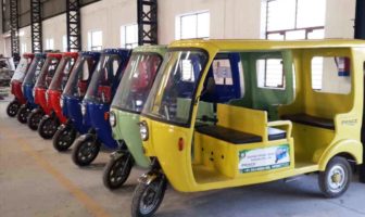 dirty green e-rickshaws any color you want