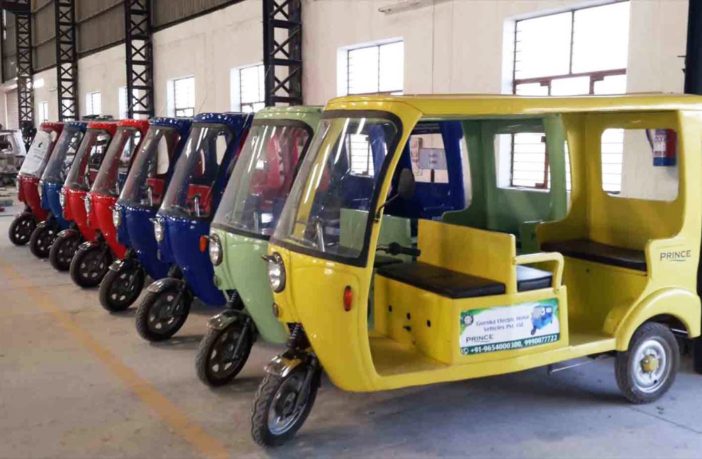 dirty green e-rickshaws any color you want