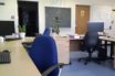 disinfecting work space when returning