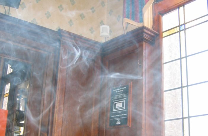 covid-19 aerosols like cigarette smoke