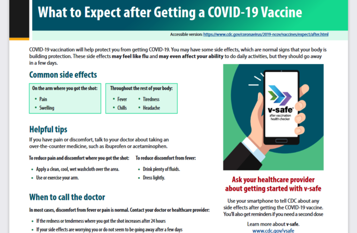 cdc’s after-vaccination health checker