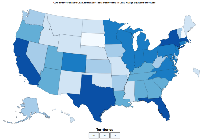 coronavirus cases are falling in us