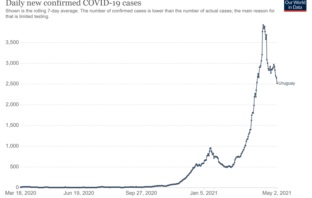 uruguay headed for a record covid rate