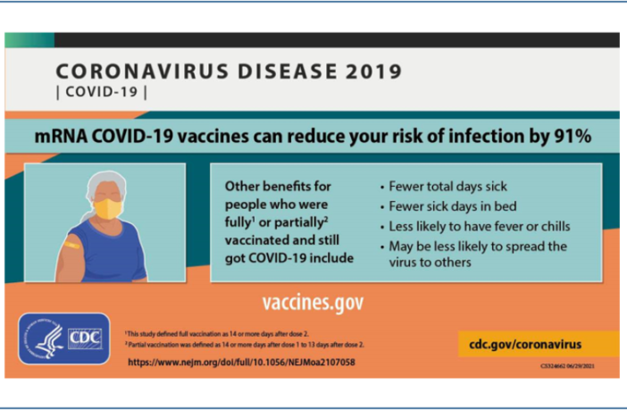 vaccinated people not as likely to infect