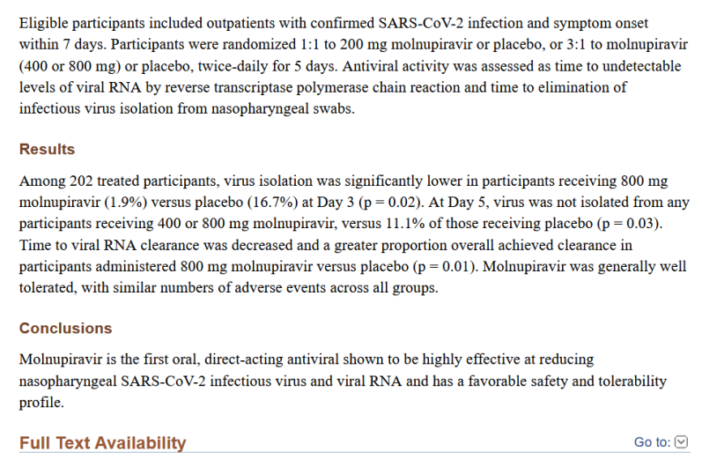 tablet could halve severe covid symptoms
