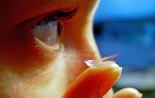 organic smart contact lens batteries