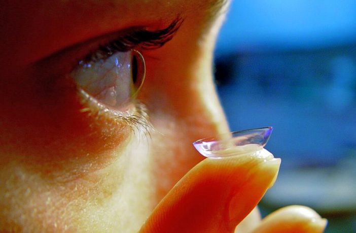 organic smart contact lens batteries