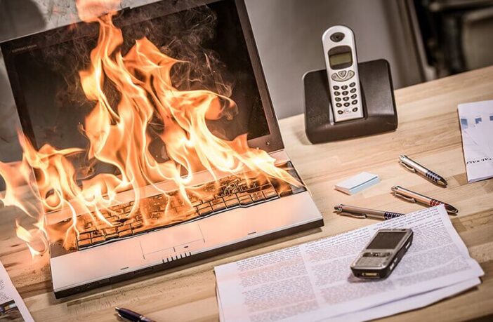 what to do if a small battery overheats