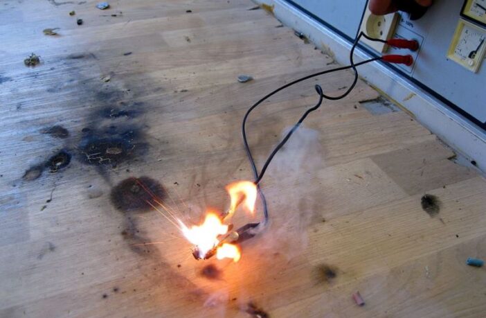 cigarette batteries burn holes