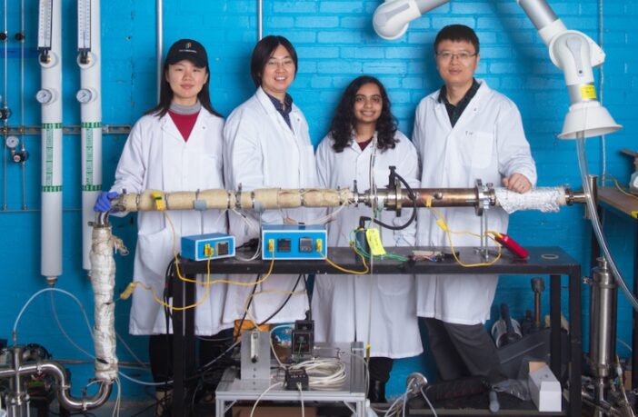 using combustion to form cathode