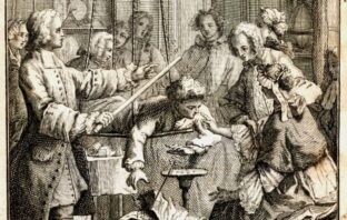 A Small Boy Takes Part In Nollets 1746 Electrical Experiment (Science History Institute BY Public Domain)