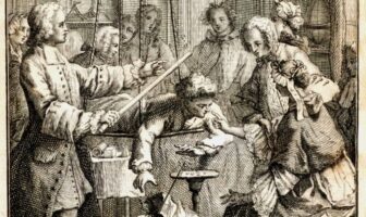 A Small Boy Takes Part In Nollets 1746 Electrical Experiment (Science History Institute BY Public Domain)