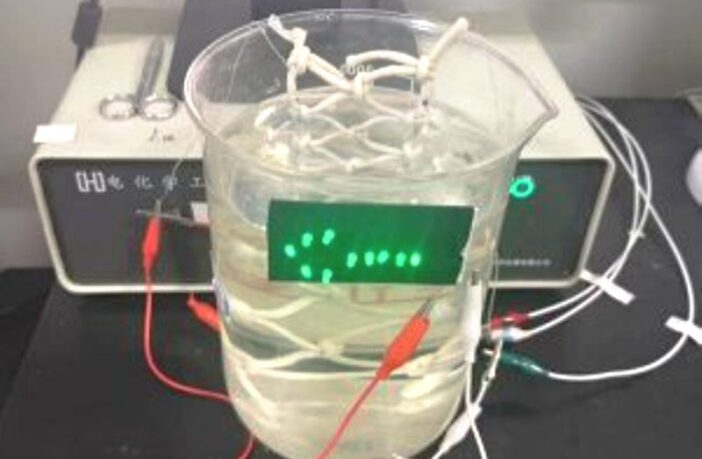 net and fabric seawater batteries