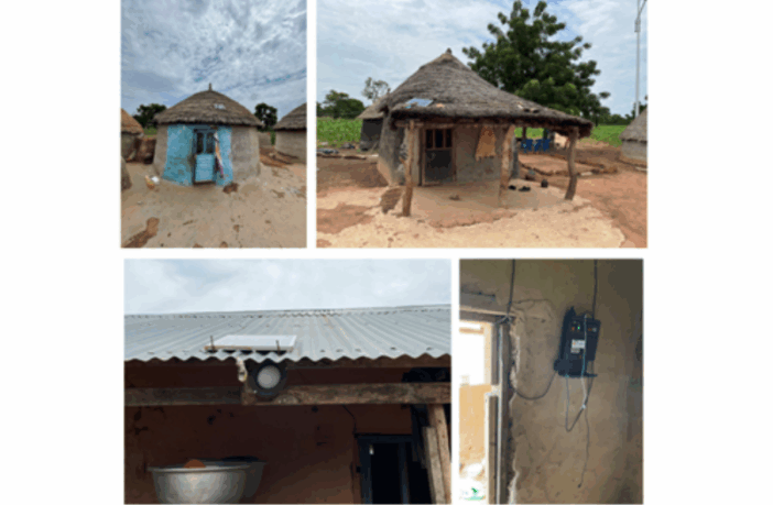 batteries and solar lightened the darkness