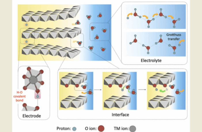hydrogen bonds in aqueous batteries