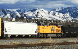 trains full of renewable energy
