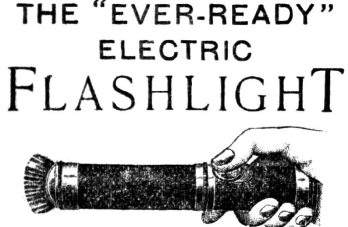 pioneering days of battery flashlights