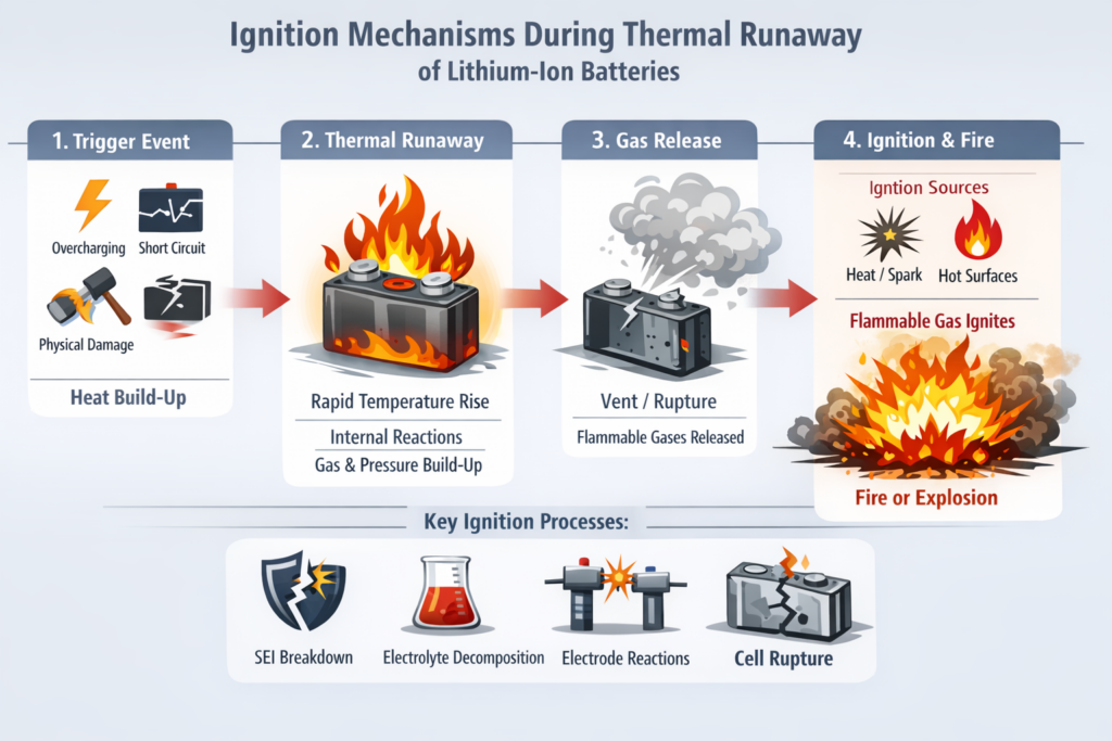 ignition in lithium-ion 18650