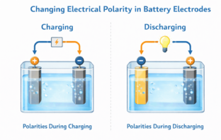 changing electrical polarity in batteries