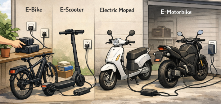 Charging Electric Two-Wheelers at Home