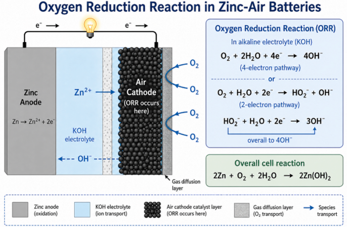 speeding reduction in zinc-air